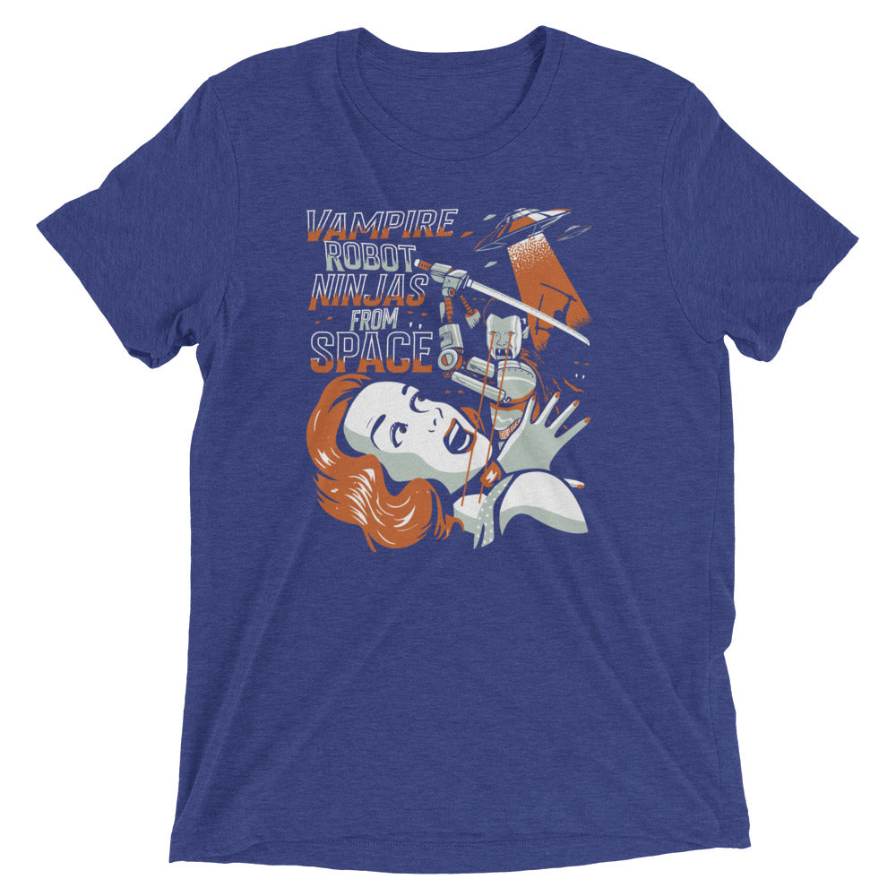 Vampire Robot Ninja From Space Men's Tri-Blend Tee