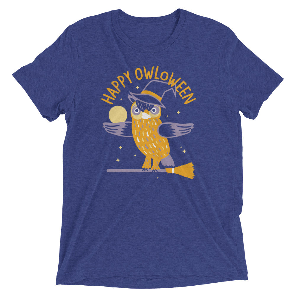 Happy Owloween Men's Tri-Blend Tee