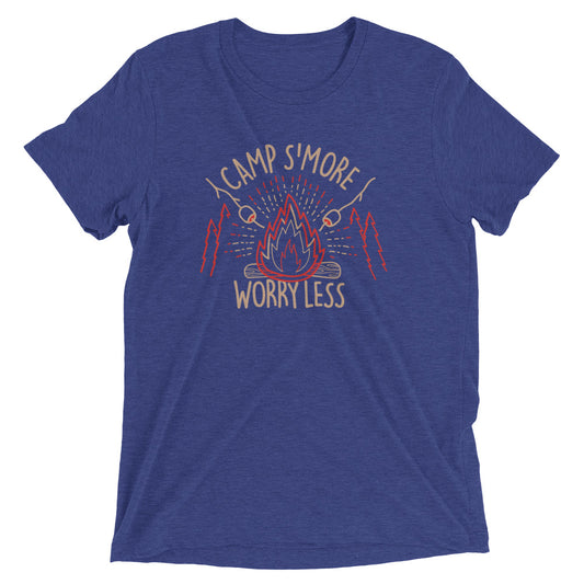 Camp S'more Worry Less Men's Tri-Blend Tee