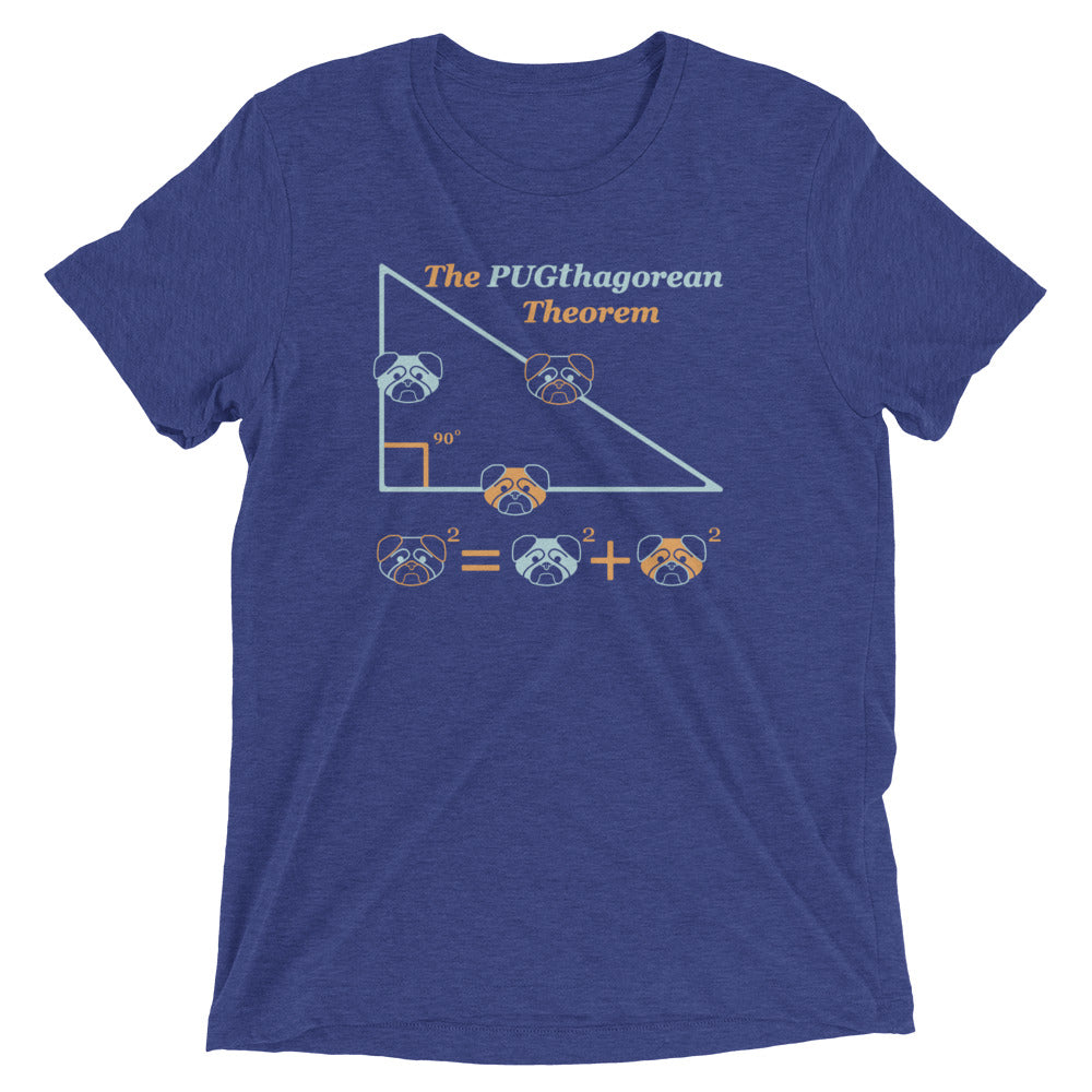 Pugthagorean Theorem Men's Tri-Blend Tee