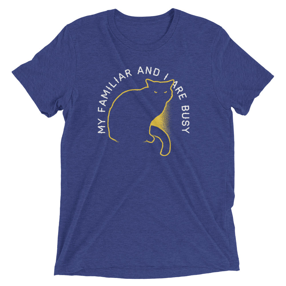 My Familiar And I Are Busy Men's Tri-Blend Tee