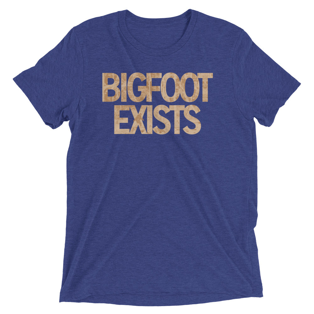 Bigfoot Exists Men's Tri-Blend Tee