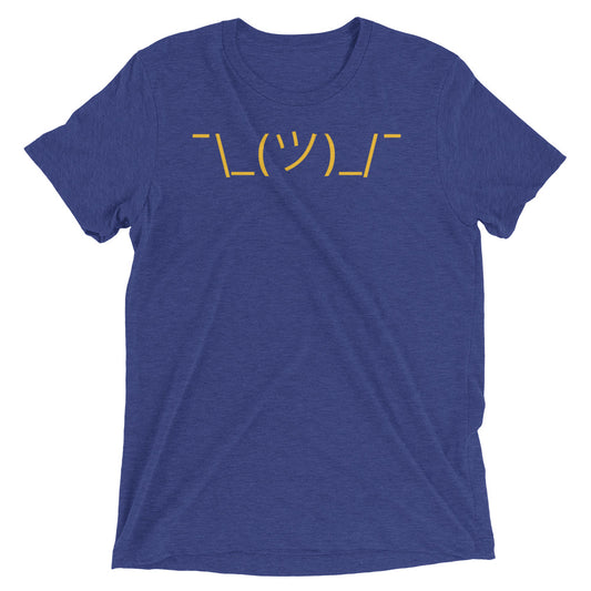 Shrug Emoji Men's Tri-Blend Tee