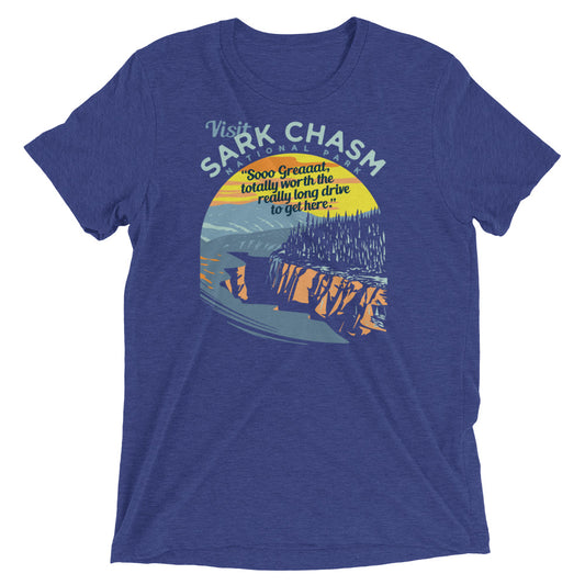 Visit Sark Chasm Men's Tri-Blend Tee