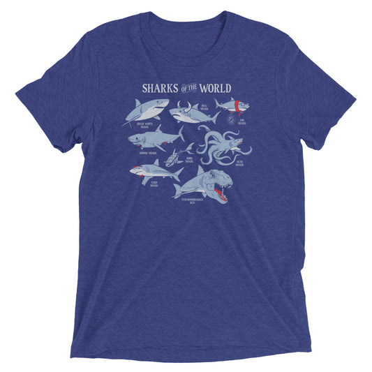 Sharks Of The World Men's Tri-Blend Tee