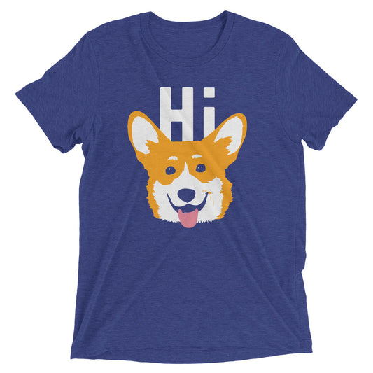 Hi Corgi Men's Tri-Blend Tee