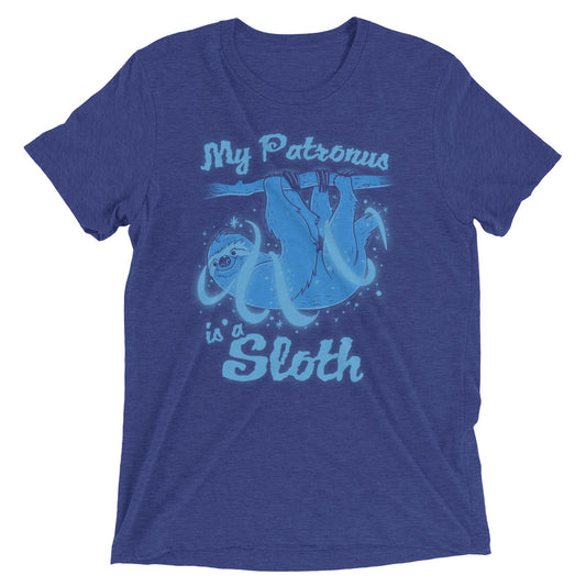 My Patronus Is A Sloth Men's Tri-Blend Tee