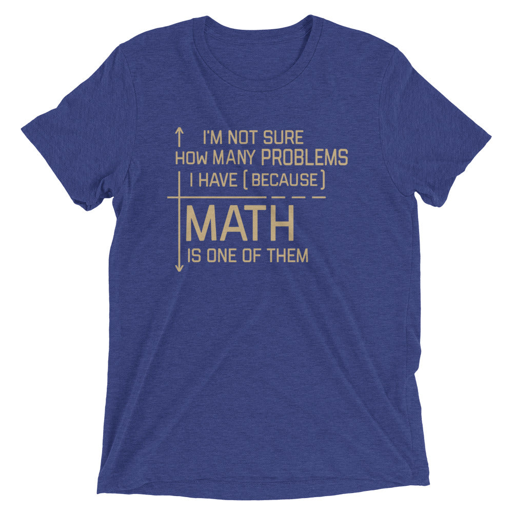 I'm Not Sure How Many Problems I Have Men's Tri-Blend Tee