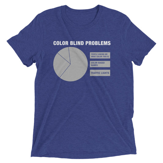 Color Blind Problems Men's Tri-Blend Tee