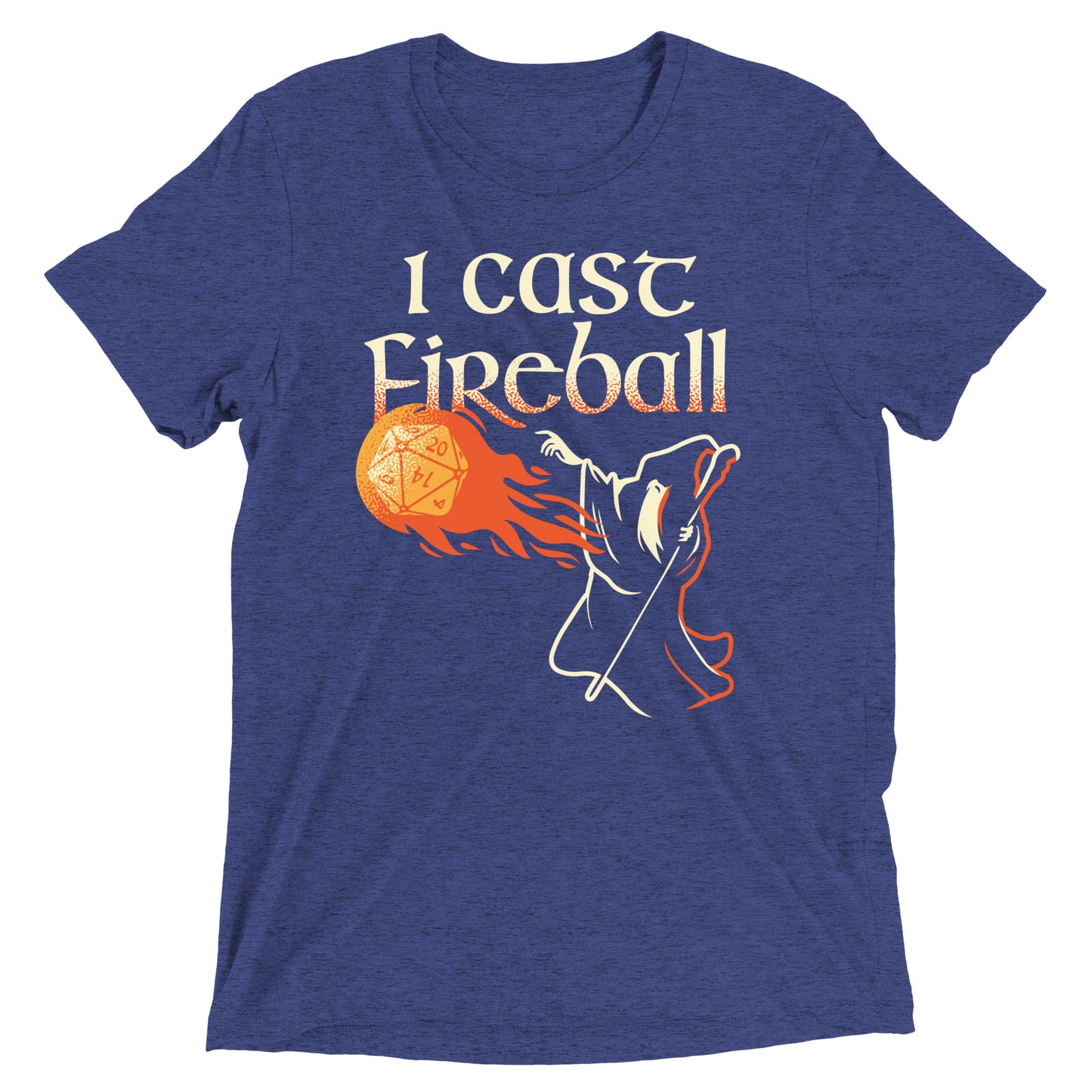 I Cast Fireball Men's Tri-Blend Tee