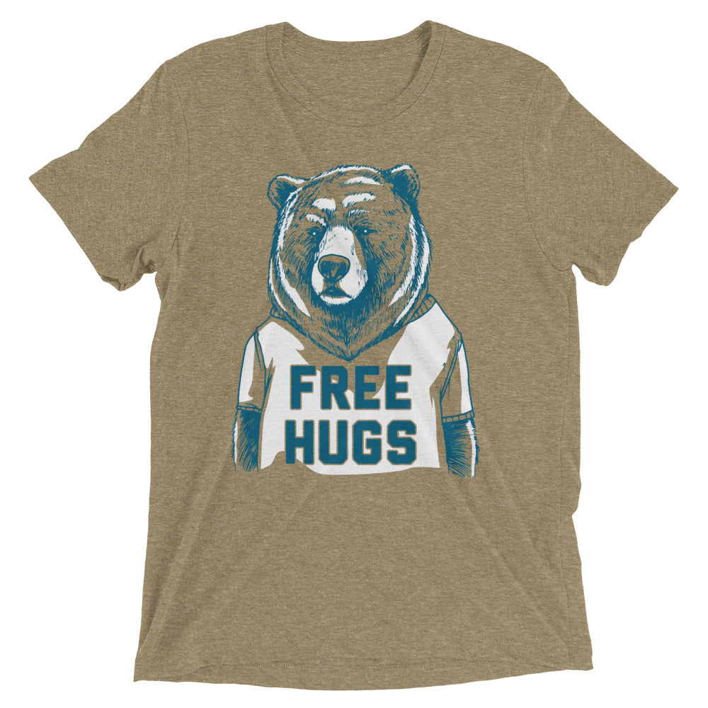 Free Hugs Bear Men's Tri-Blend Tee