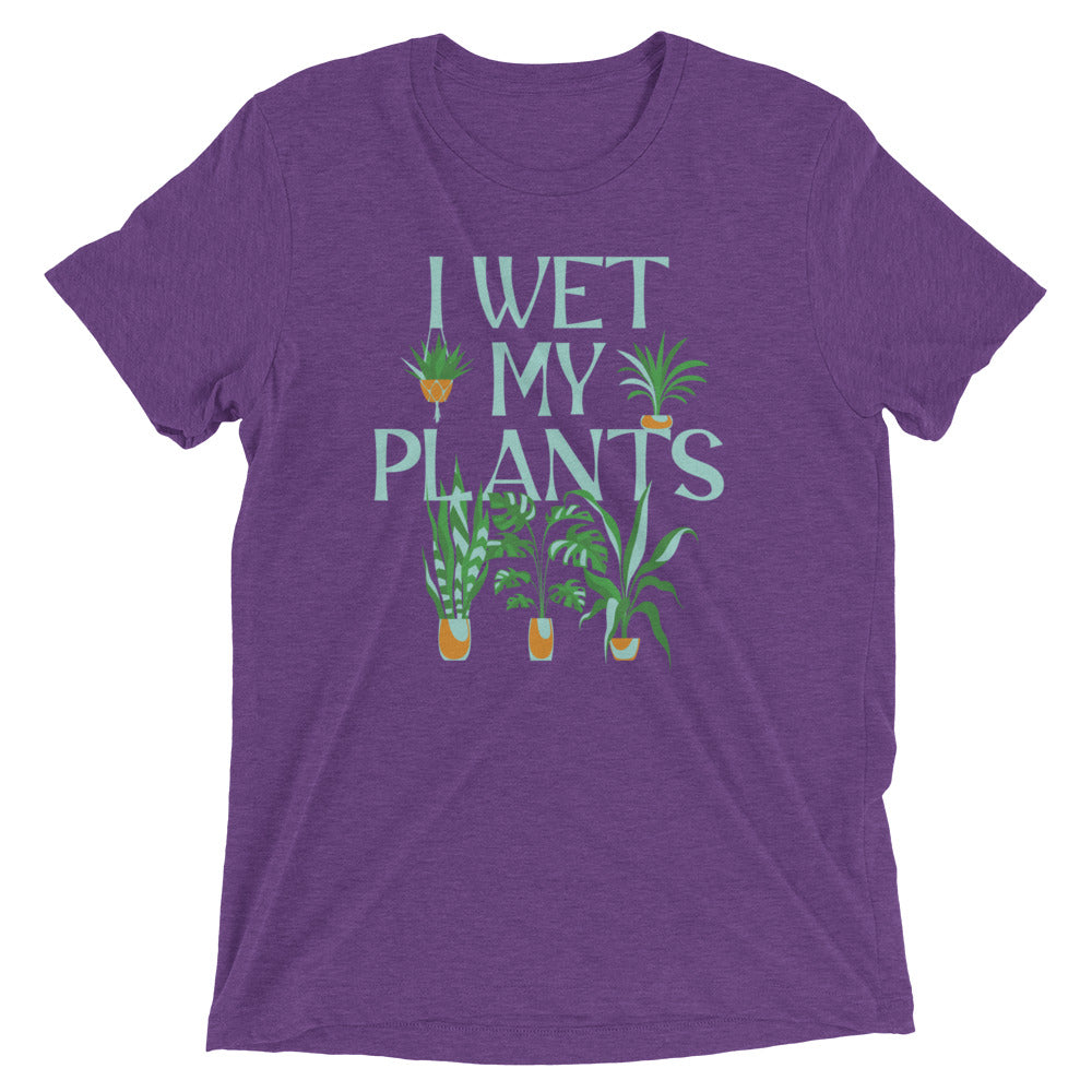 I Wet My Plants Men's Tri-Blend Tee