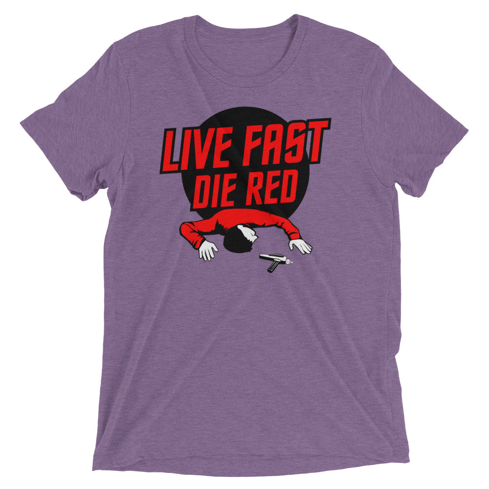 Live Fast Die Red Men's Tri-Blend Tee