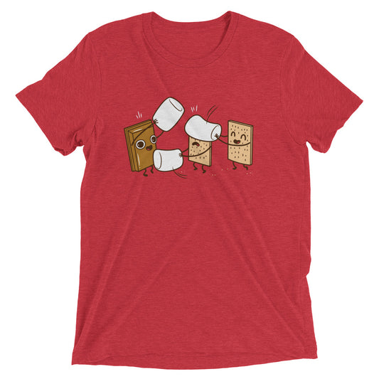 How S'mores Are Made Men's Tri-Blend Tee