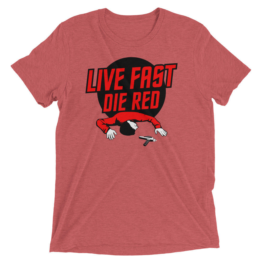 Live Fast Die Red Men's Tri-Blend Tee