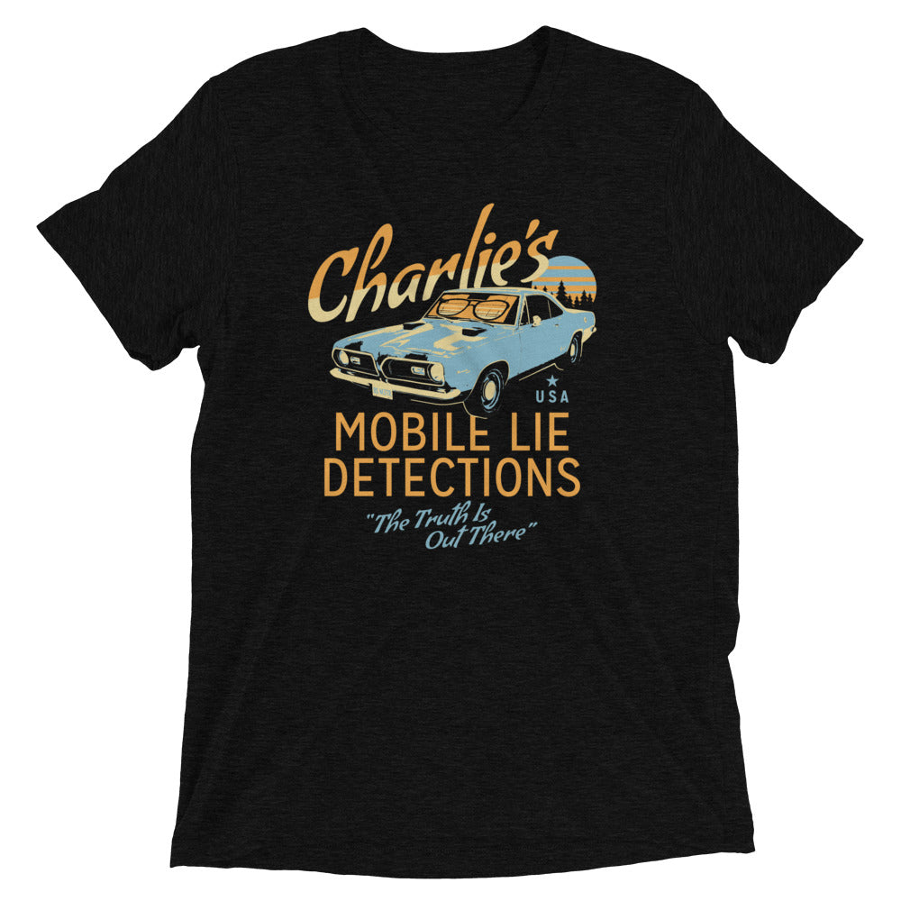 Charlie's Mobile Lie Detection Men's Tri-Blend Tee