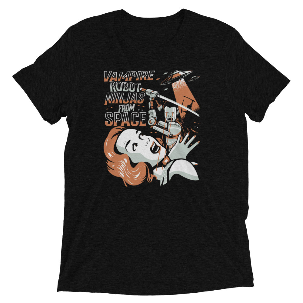 Vampire Robot Ninja From Space Men's Tri-Blend Tee