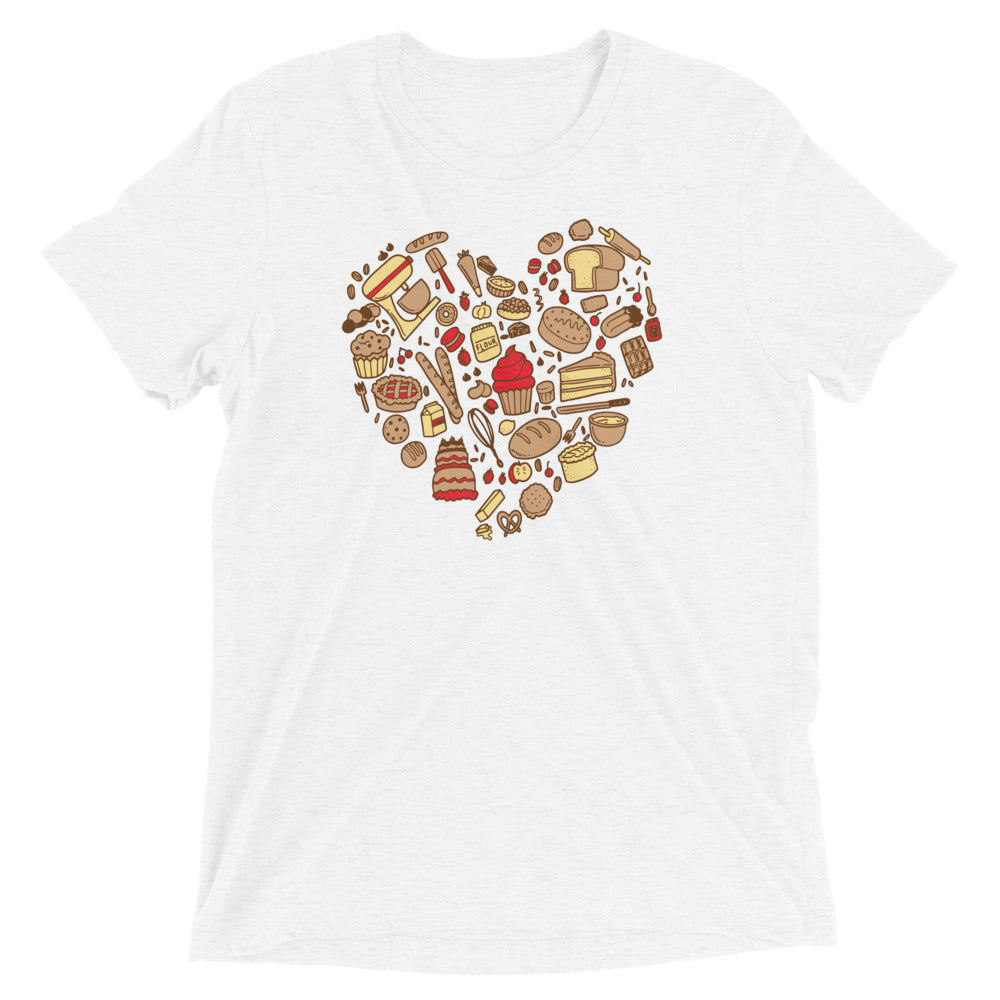 Baking Heart Men's Tri-Blend Tee