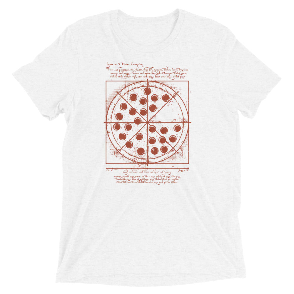 Vitruvian Pizza Men's Tri-Blend Tee