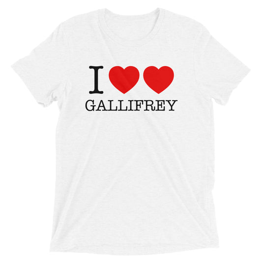 I Heart Heart Gallifrey Men's Tri-Blend Tee