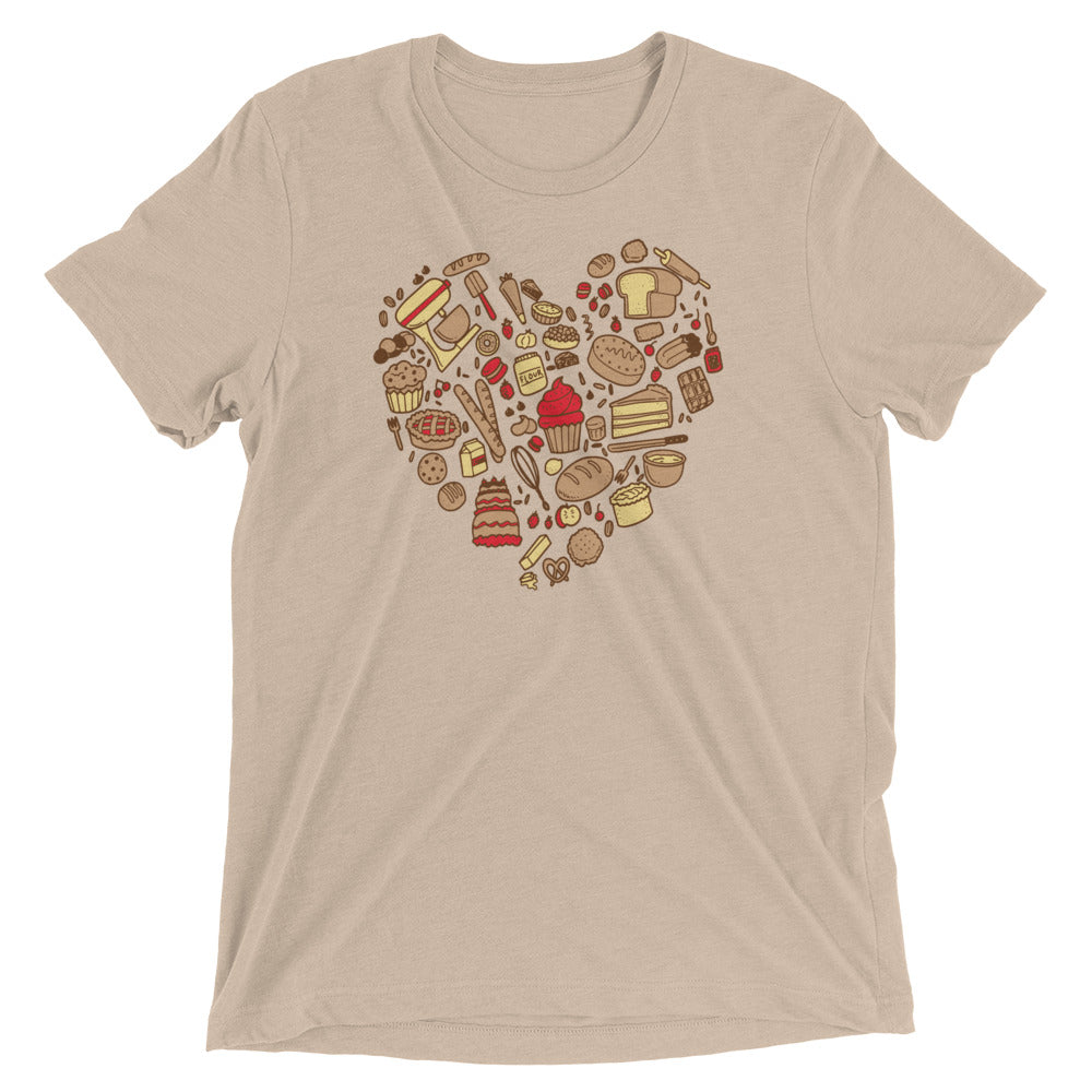 Baking Heart Men's Tri-Blend Tee