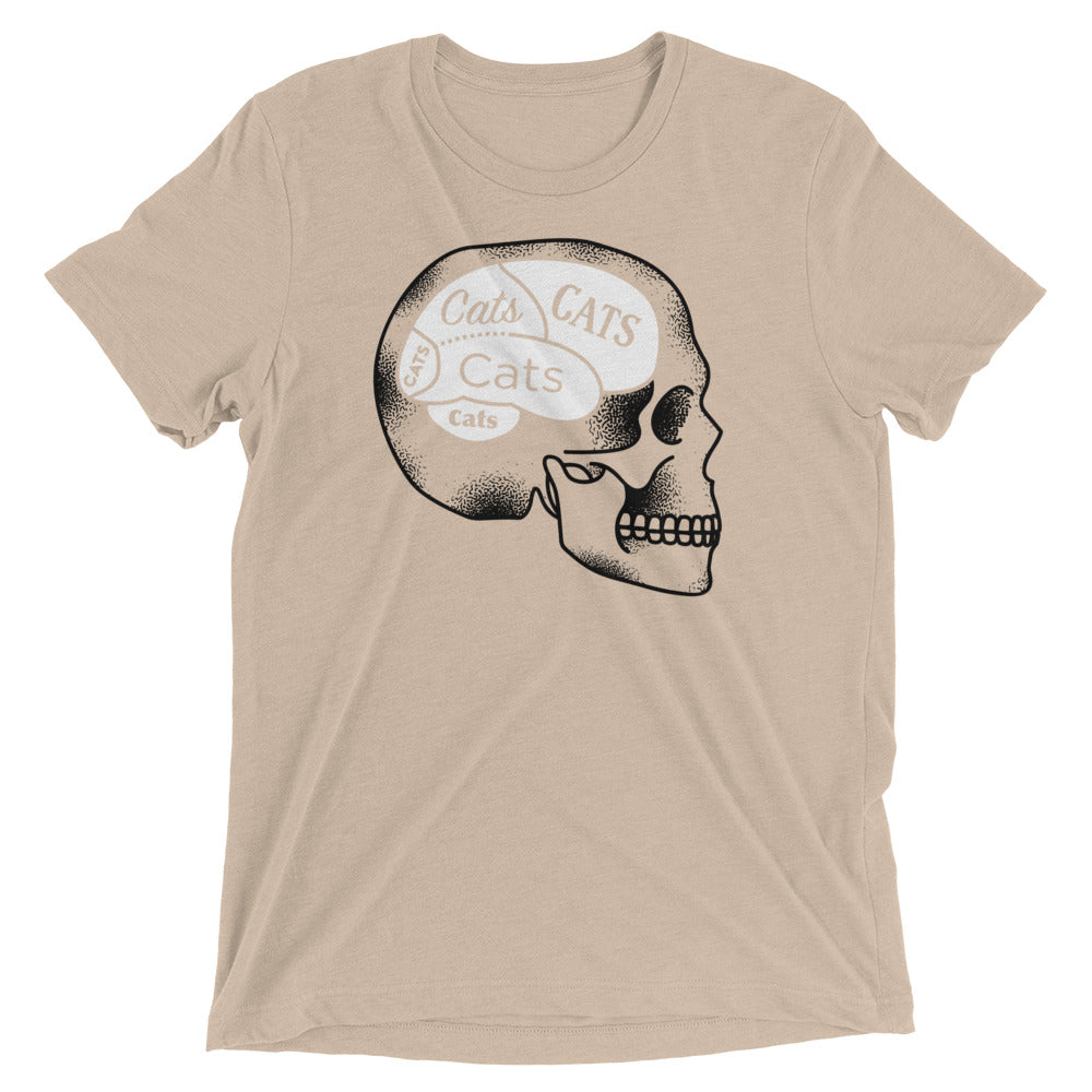 Cats On The Brain Men's Tri-Blend Tee