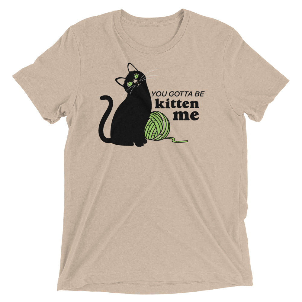 You Gotta Be Kitten Me Men's Tri-Blend Tee