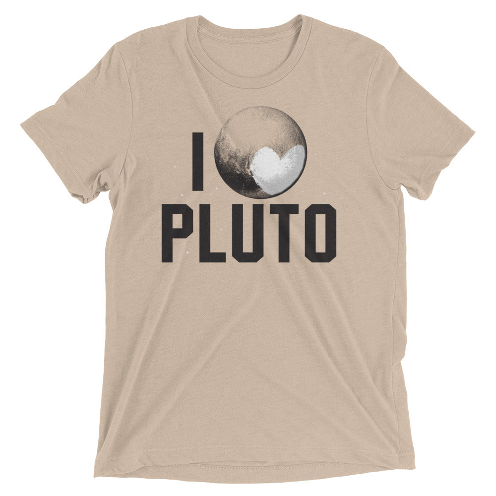 I Heart Pluto Men's Tri-Blend Tee