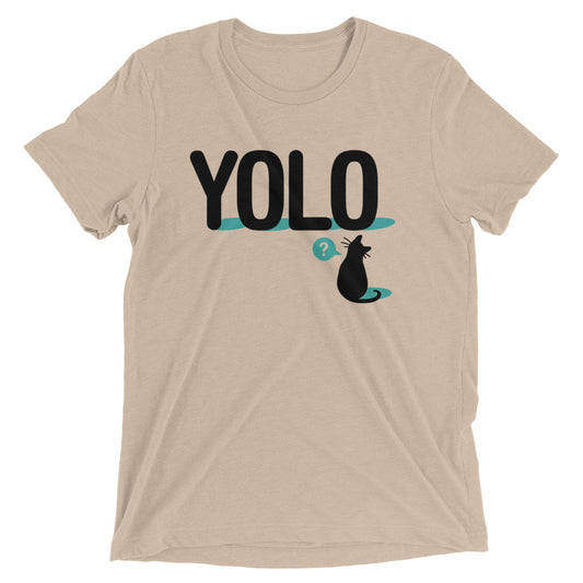 YOLO Cat Men's Tri-Blend Tee