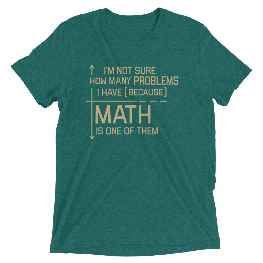 I'm Not Sure How Many Problems I Have Men's Tri-Blend Tee