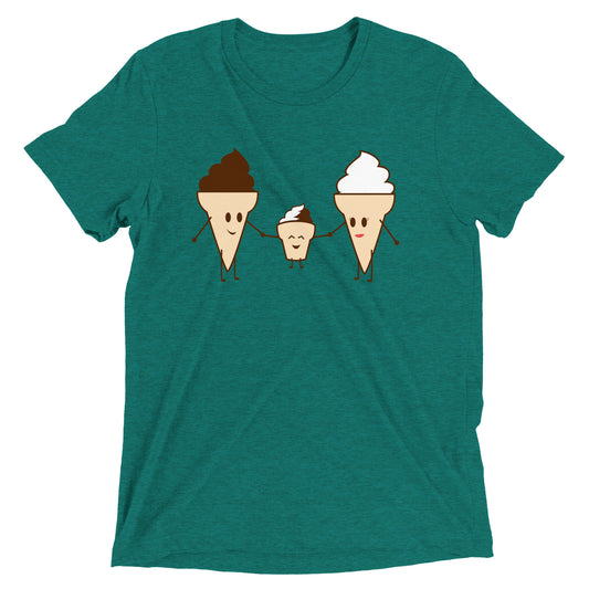 Ice Cream Family Men's Tri-Blend Tee