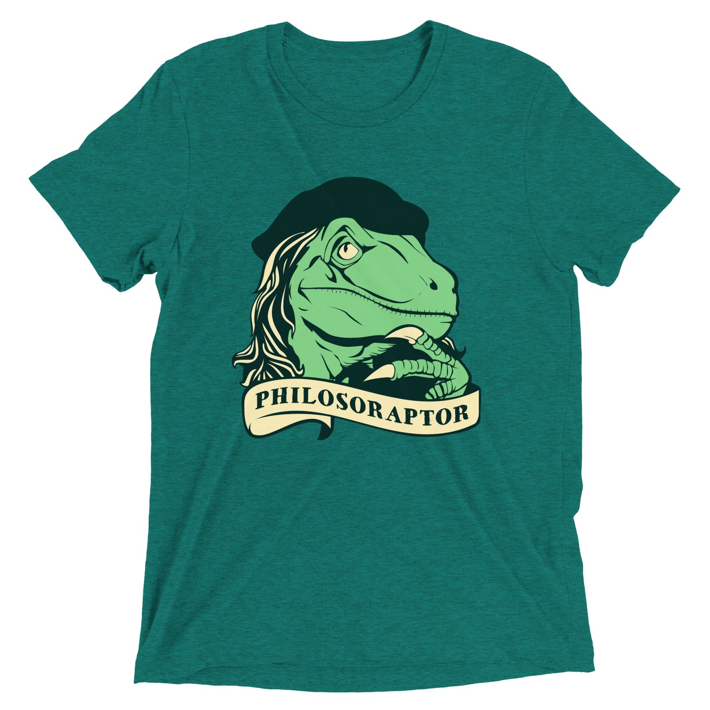 Philosoraptor Men's Tri-Blend Tee