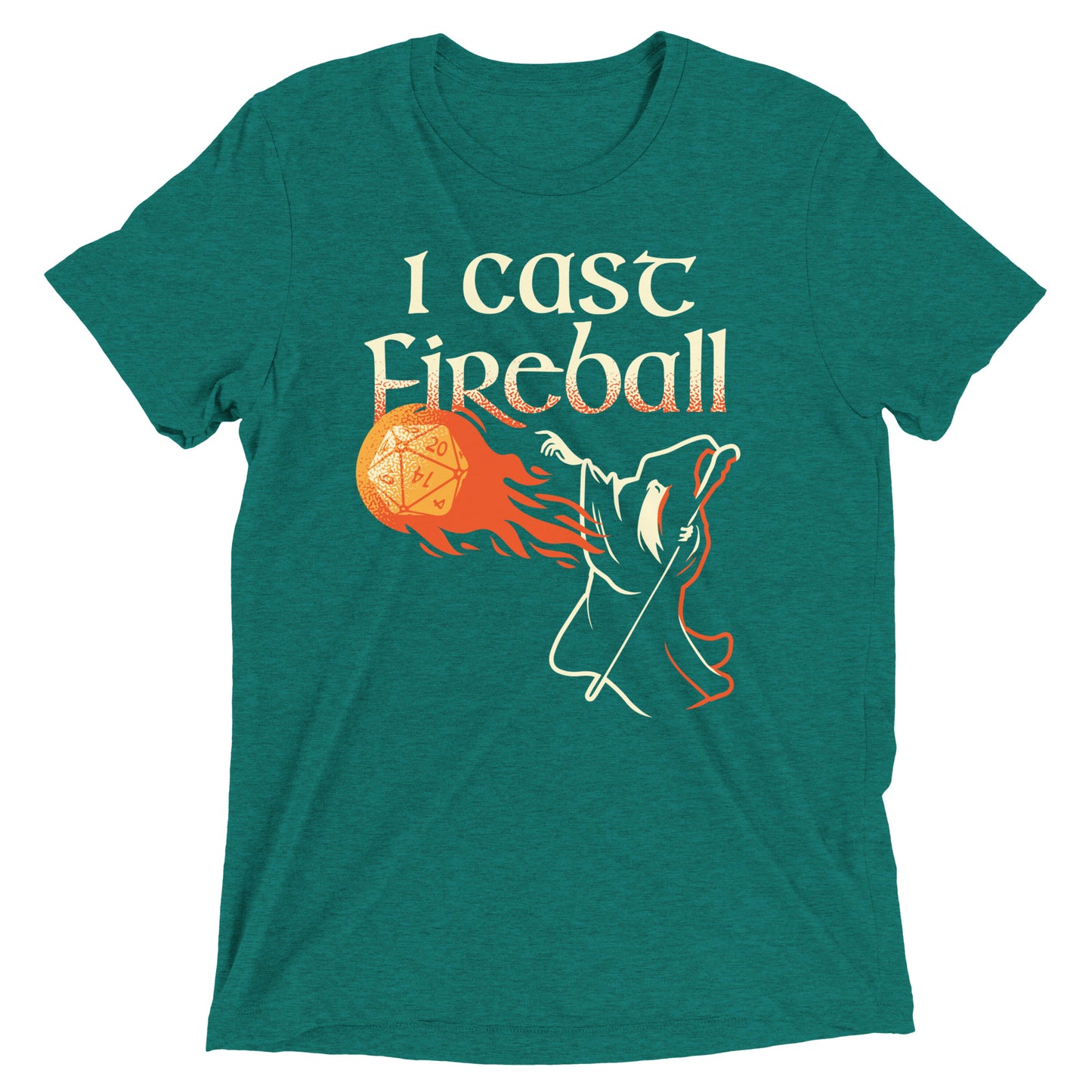 I Cast Fireball Men's Tri-Blend Tee