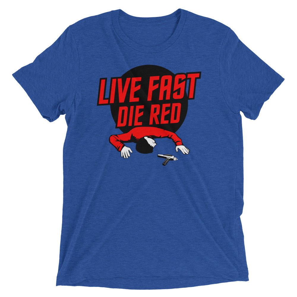 Live Fast Die Red Men's Tri-Blend Tee