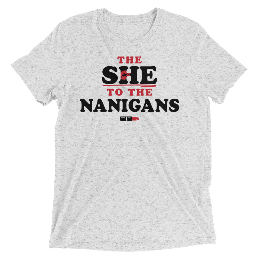 The She To The Nanigans Men's Tri-Blend Tee