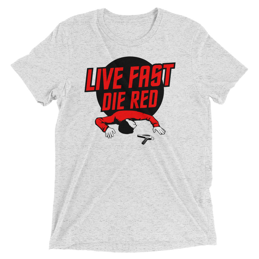 Live Fast Die Red Men's Tri-Blend Tee