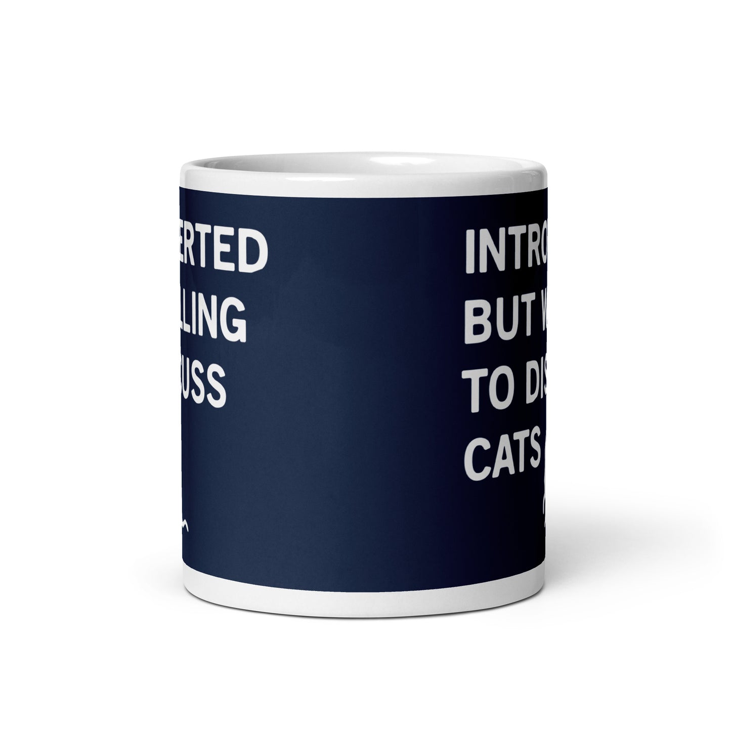 Introverted But Willing To Discuss Cats Mug