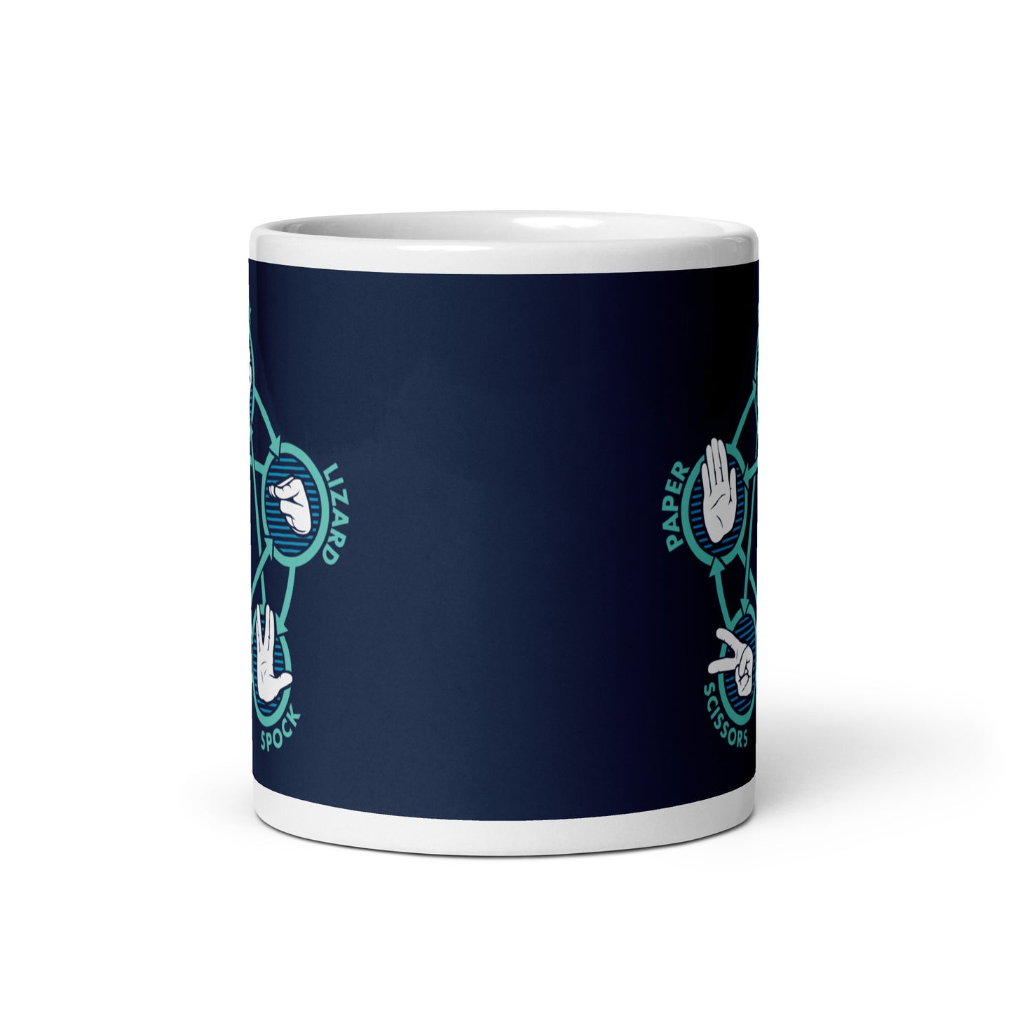 Rock Paper Scissors Lizard Spock Mug