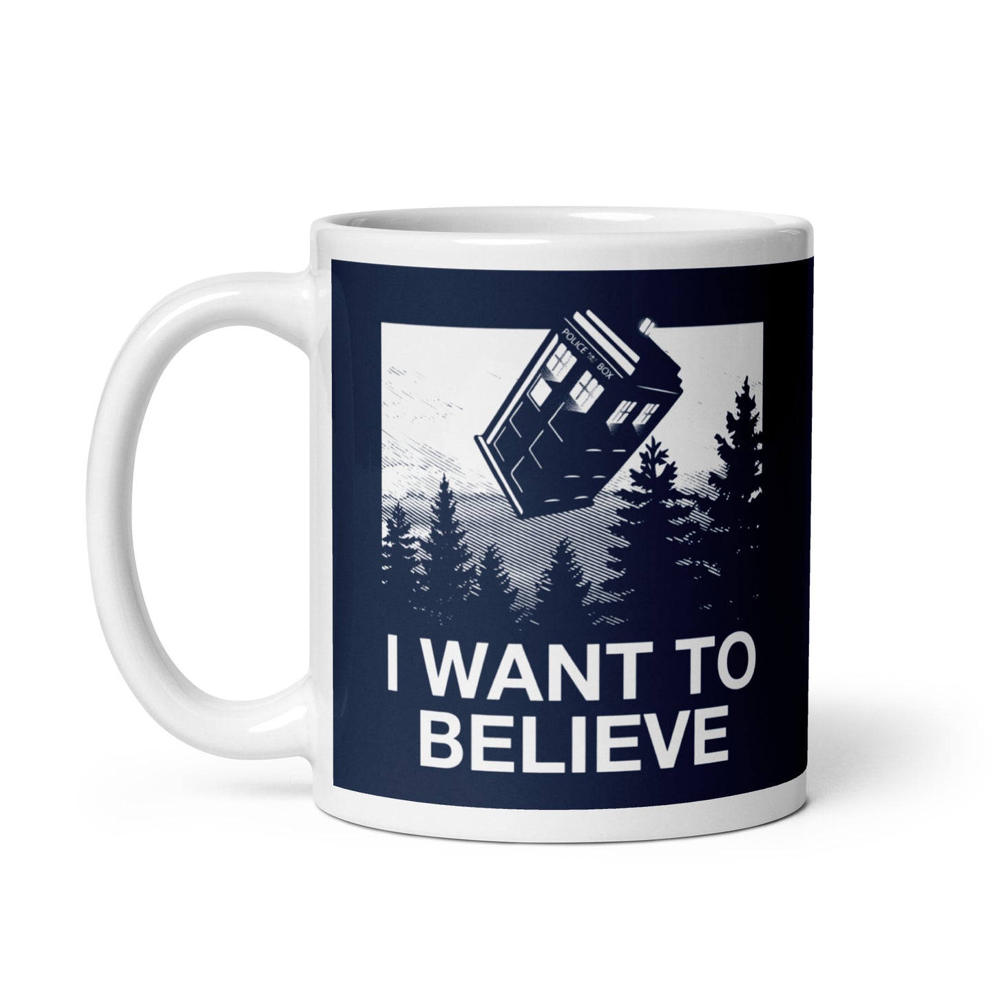 I Want To Believe Tardis Mug