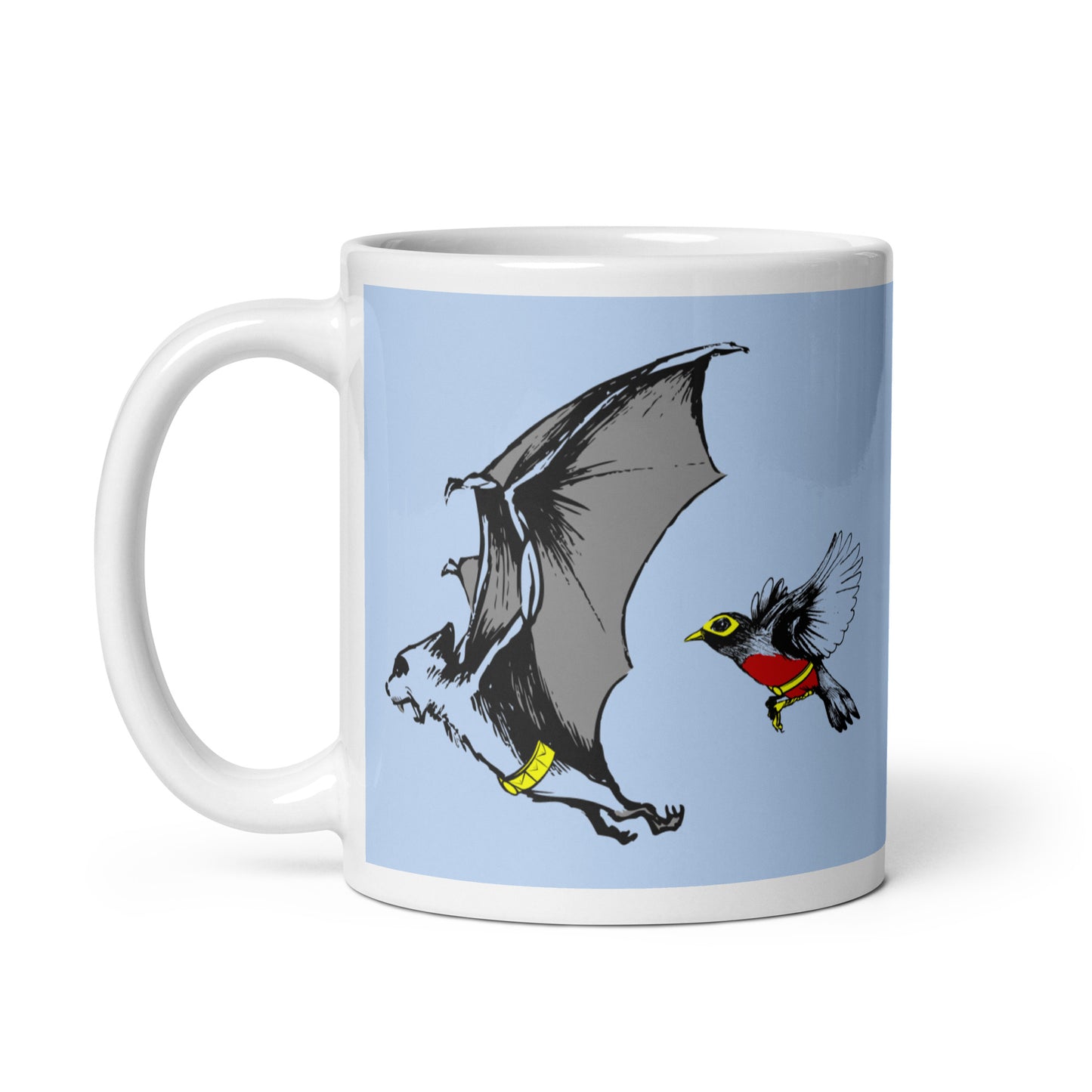 Bat and Robin Mug