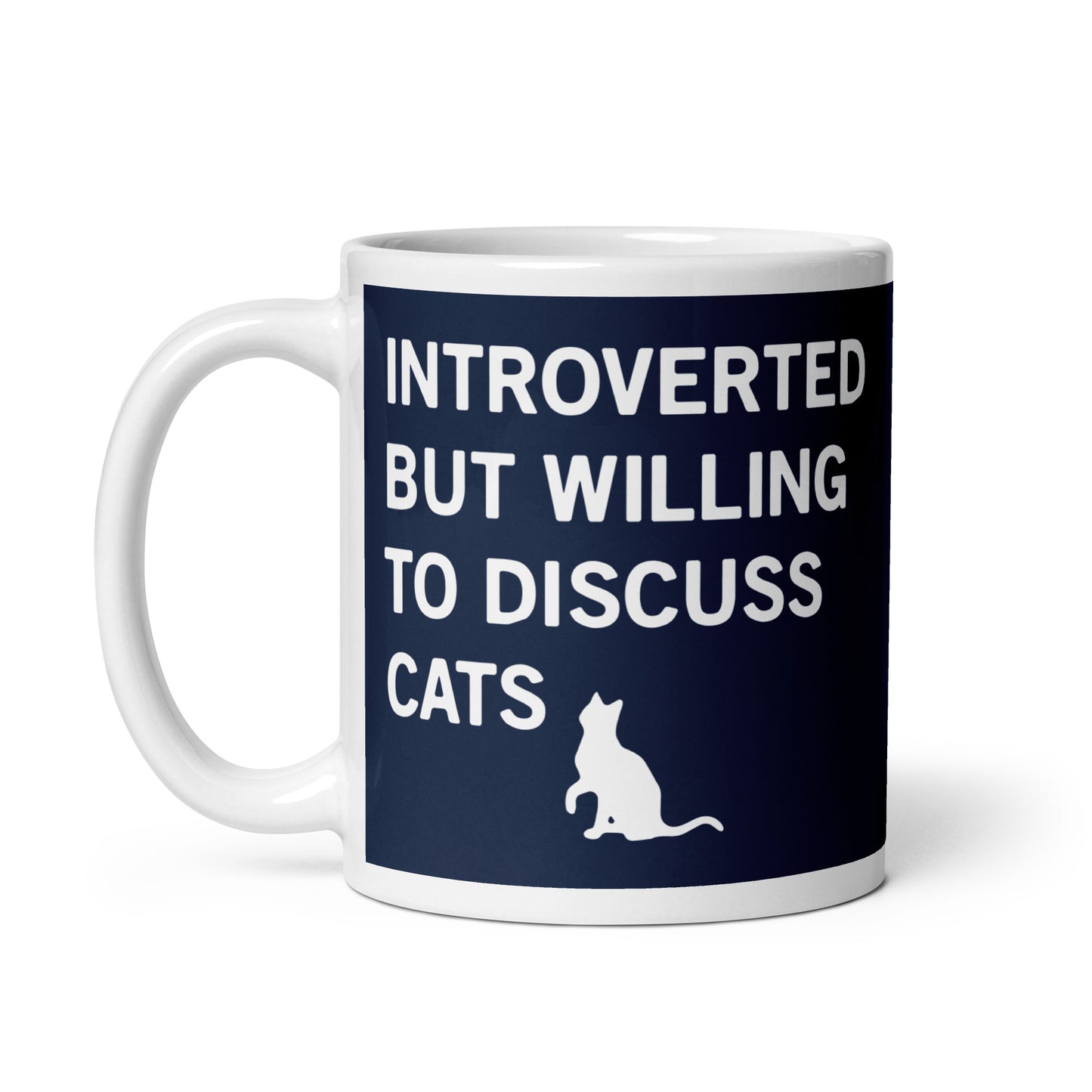 Introverted But Willing To Discuss Cats Mug