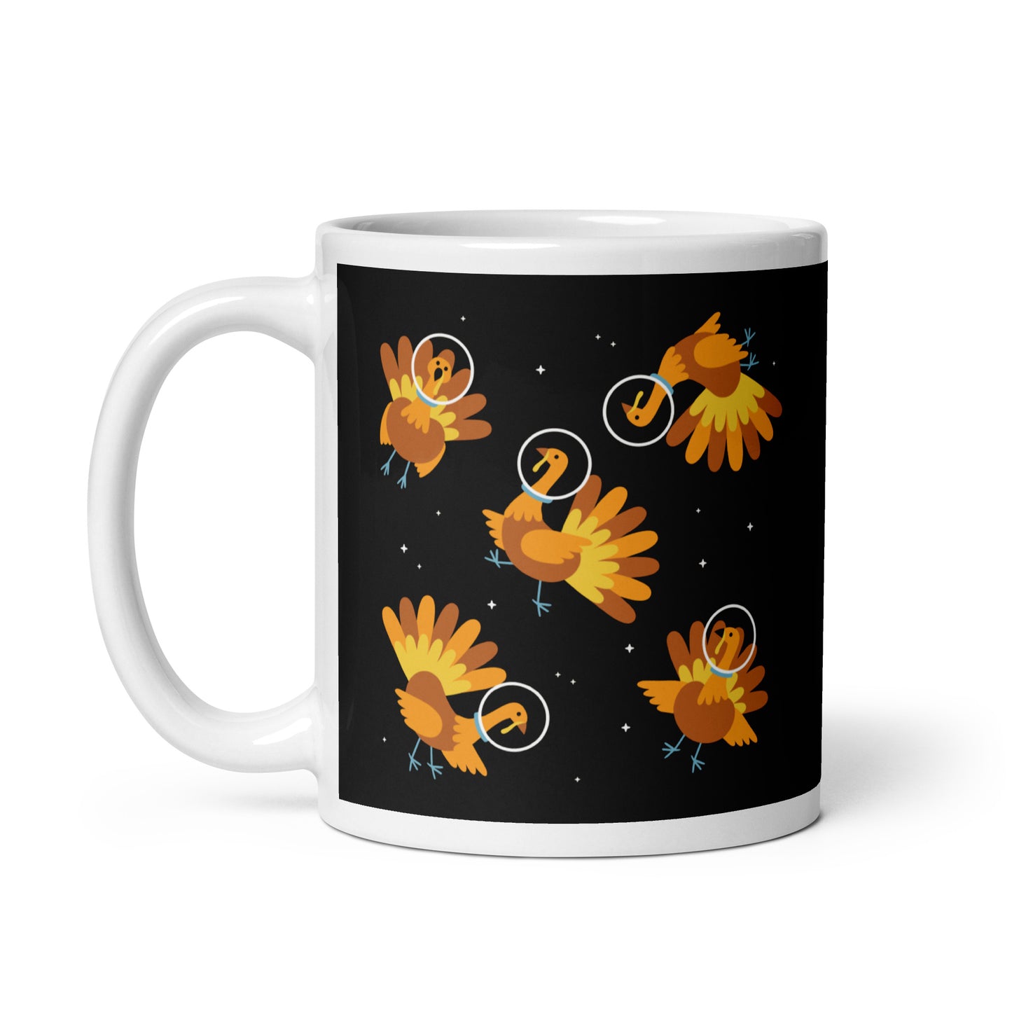 Turkeys In Space Mug