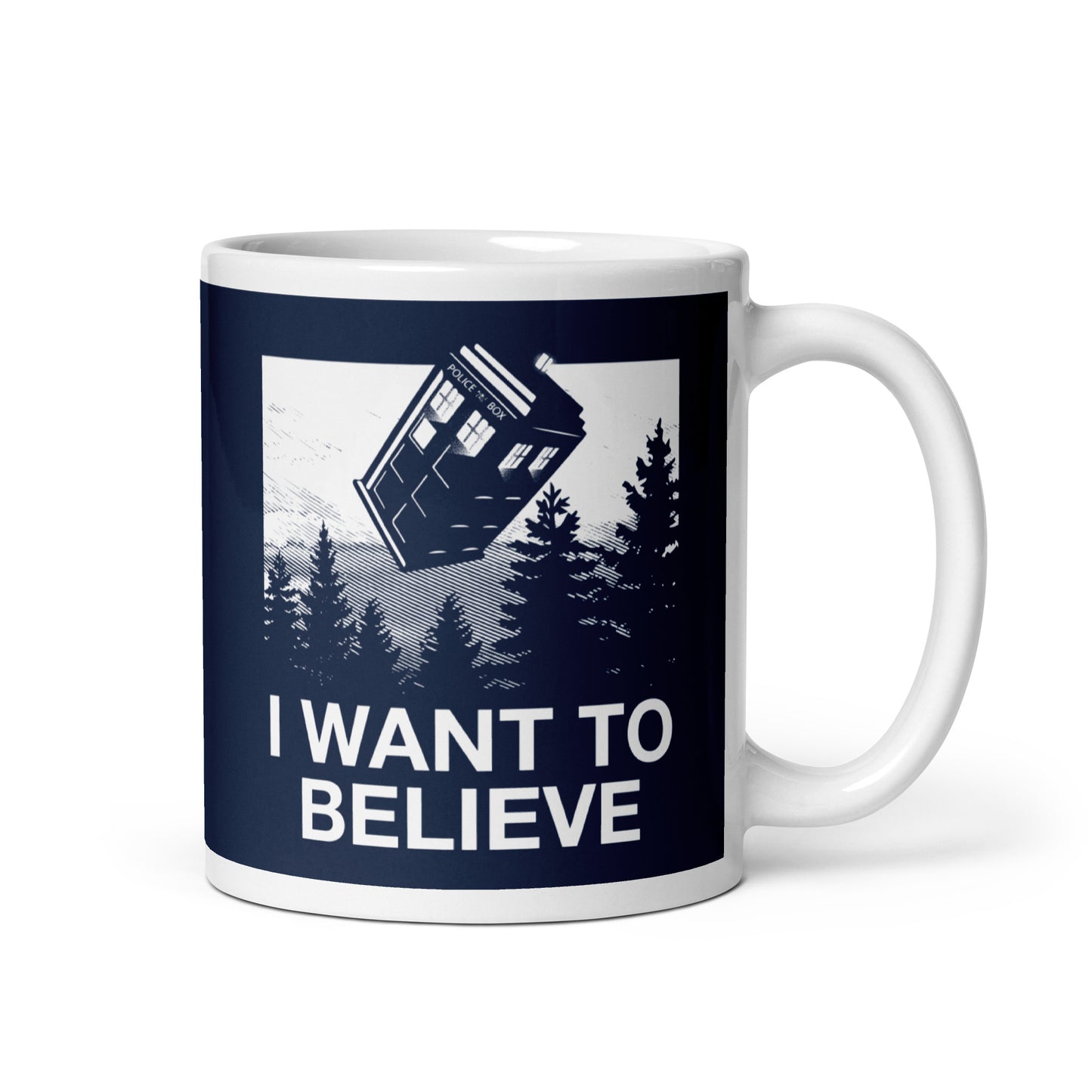 I Want To Believe Tardis Mug