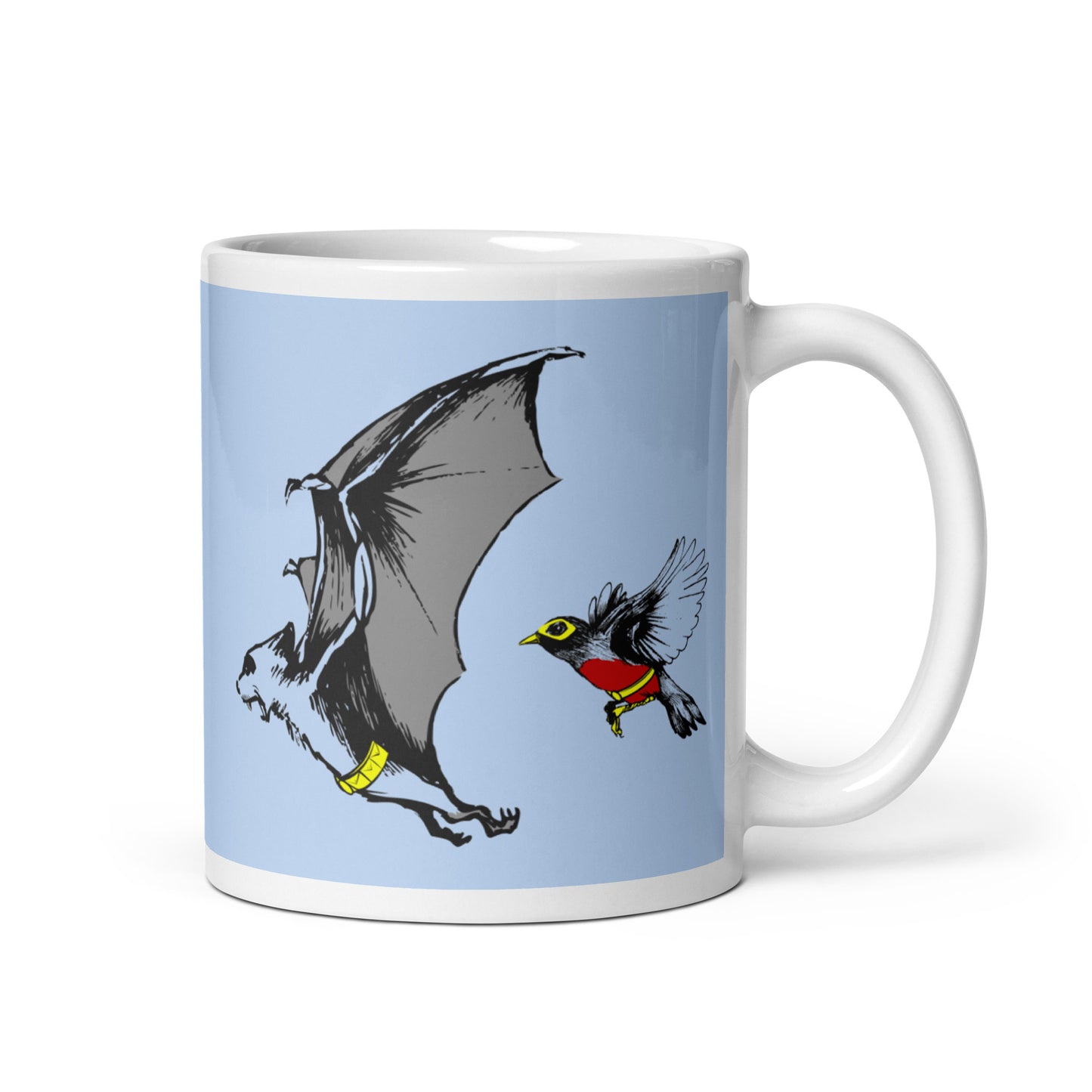 Bat and Robin Mug