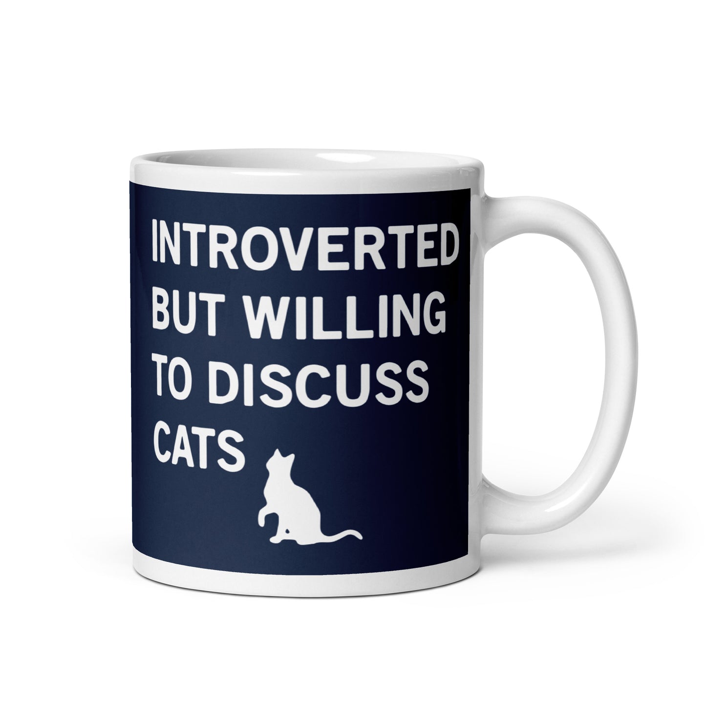 Introverted But Willing To Discuss Cats Mug