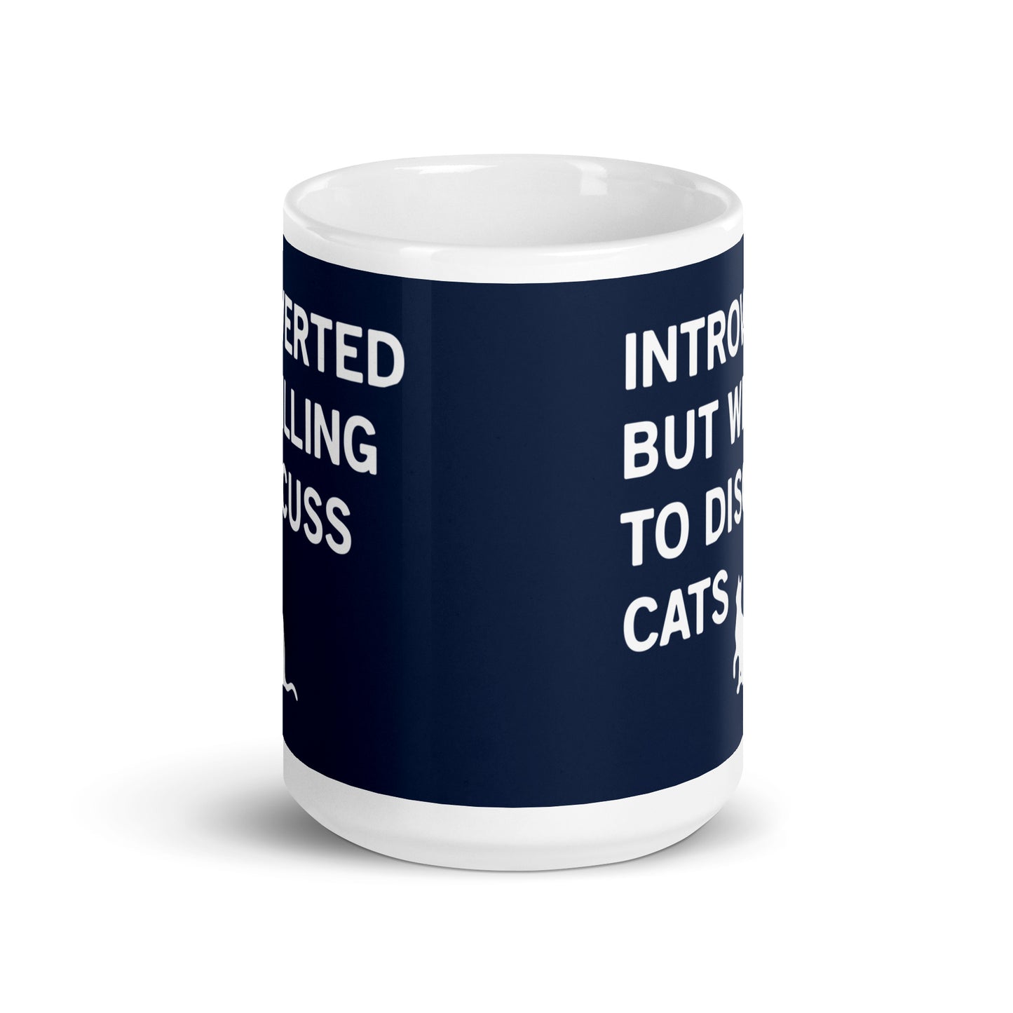 Introverted But Willing To Discuss Cats Mug