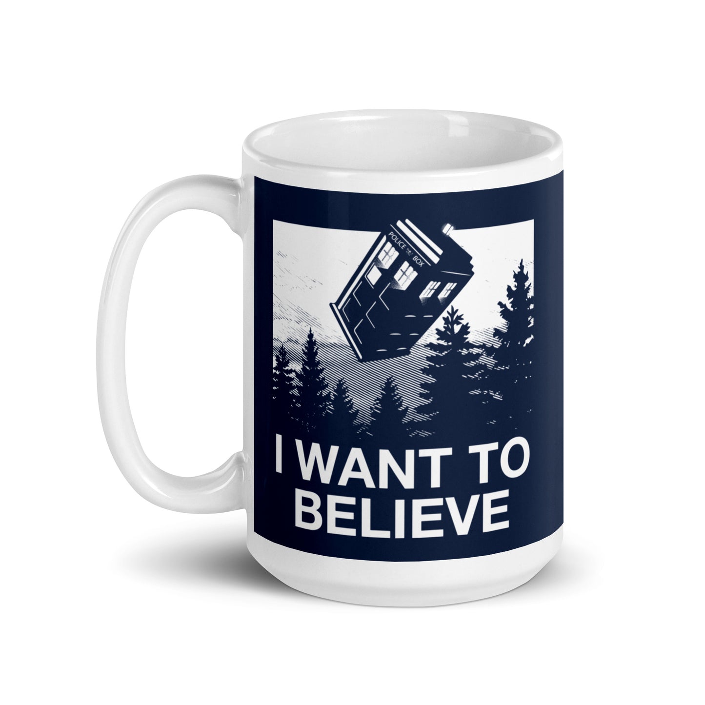 I Want To Believe Tardis Mug