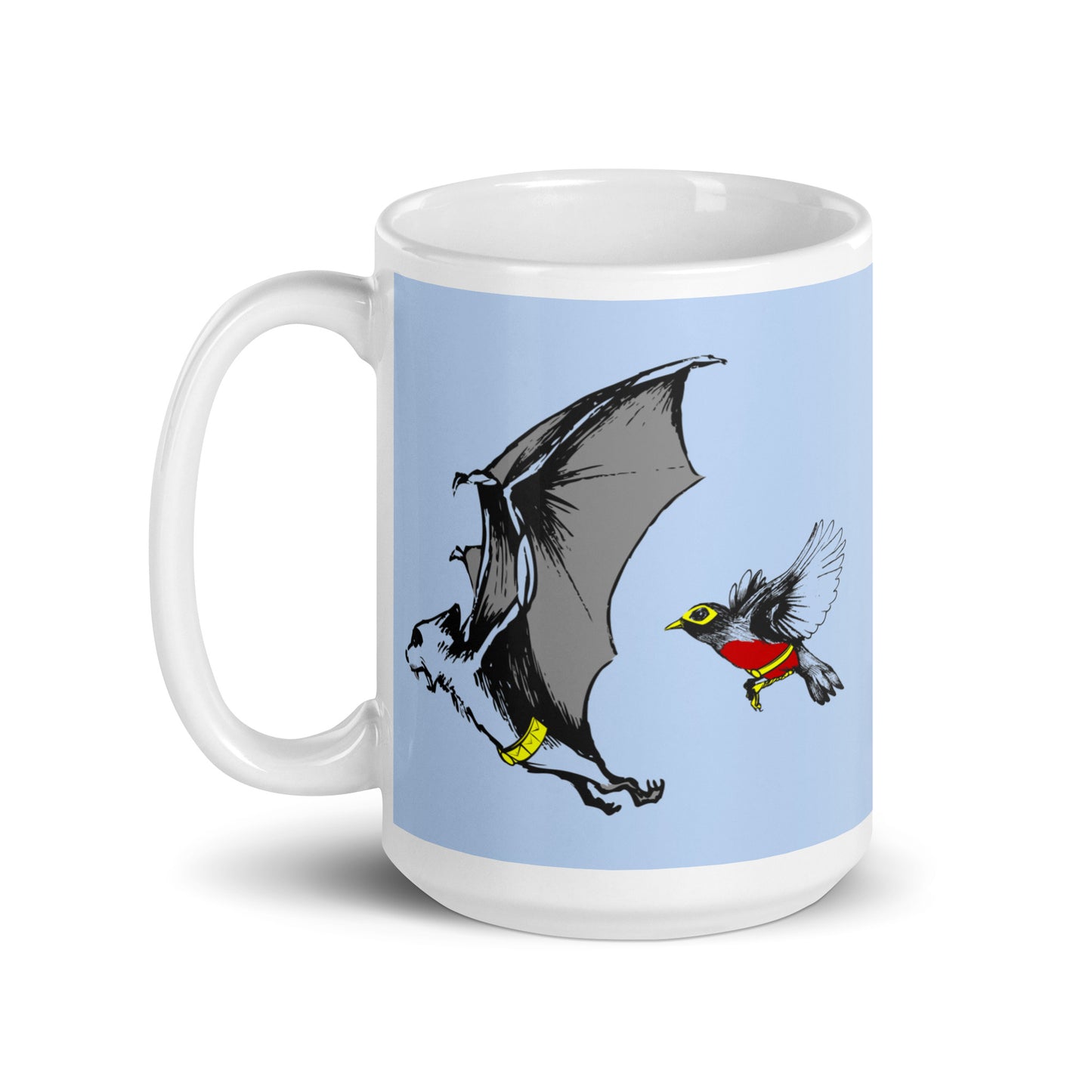 Bat and Robin Mug