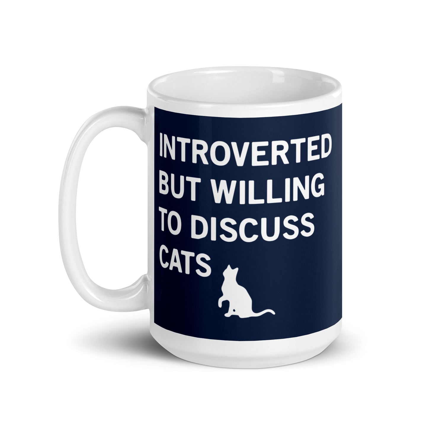 Introverted But Willing To Discuss Cats Mug