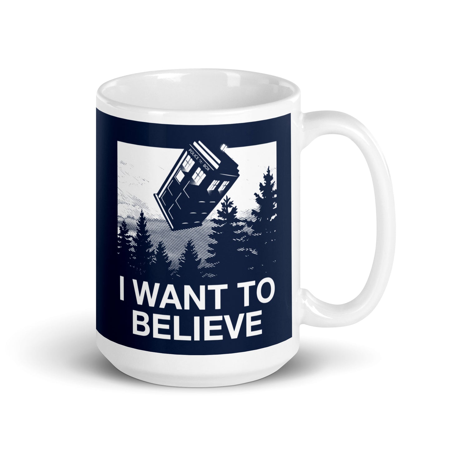 I Want To Believe Tardis Mug